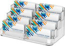 MaxGear Acrylic Business Card Holder, Desktop Card Display Stand, 8 Pockets — 1
