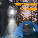 Collapsible Portable LED Camping Lantern XTAUTO Lightweight Waterproof Solar USB Rechargeable LED Flashlight Survival Kits for Indoor Outdoor Home Emergency Light Power Outages Hiking Hurricane 4-Pack | White — 2
