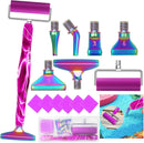 Diamond Art Pens Tools Diamond Painting Accessories Kits with Screw Metal Tip Roller Diamond Painting Pen Drill Bead Dot Pens for Art Craft Nail (Purple Pen Color 6) — 1