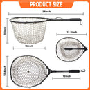 PLUSINNO Fly Fishing Net, Bass Trout Landing Net, Folding Fishing Nets Fresh Water, Safe Fish Catching or Releasing | 16 x 13 Hoop Size (28Extend Length) — 4