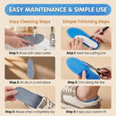 1Pair Blue Silicone Gel Reusable Honeycomb Full Length Non Slip Comfort Sports Insole Air Cushion Damping Shoe Pad Cushion Shoe Inserts for Men Women (L:11.4in) - S:9.8in — 5