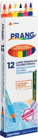 Prang Triangular Colored Pencils With Sharpener, Assorted Colors | 1 — 5