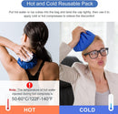 Ice Bags for Injuries, 3rd Gen Reusable Ice Packs, Hot & Cold Therapy Pain Relief, Ice Bag No-Leak & Waterproof, Traditional Ice Pack, Versatile & Durable, Blue (6 in + 11 in) — 4