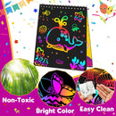 Party Favors for Kids 4-8-12: 10 Pack Scratch Rainbow Art Crafts Notebook — 4
