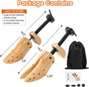 WEST LIGHT Shoe Stretcher Women，2-Way Wood Shoe Stretcher Shoe Tree for Wide Feet, Loosen Tight Shoes Women’s Size 5.5-10 — 7