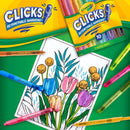Crayola Clicks Retractable Tip Markers (10ct), Washable Cone Tip Art Marker Set, Cute Aesthetic School Supplies, Classroom Must Haves, Ages 3+ | Classic | Click Retractable Marker — 5