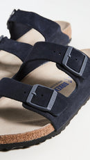 Birkenstock Women's Arizona Soft Footbed Leather Sandals – Midnight — 3