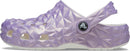 Crocs Unisex Adult Classic Geometric Clog – White/Iridescent — 4
