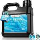 KISREL UV Resin Kit 1000g Bulk, Crystal Clear Hard for Jewelry Crafts Resin — 1