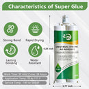 SPMG Clear Epoxy Glue Heavy Duty - 5-Min Fast Cure Syringe Epoxy Resin Adhesive for Metal, Plastic, Wood, Ceramic,… — 2