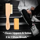 Wilkins Complete Suede Cleaning Kit - 2 IN 1 Bristles Shoe Cleaner Brush with Suede Eraser — 6