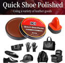 IKI Black Brown Shoe Polish Kit Boots Care Wax Leather Shoes Shine Paste | Brown Polish Kit — 6