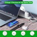 TOP-UP 3 in 2 USB C Cable for Apple Watch Charger (4FT/1.2M) – Fast Multi Charging Travel Cable Compatible with iWatch Ultra 2/SE 2/Series 11–1, iPhone 17/16/15 Series, iPad, AirPods 2