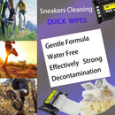 mygezi 2 Pack 60 Pcs Shoe Sneaker Wipes Cleaner Quick Wipes Disposable Travel Portable Removes Dirt, Stains — 2