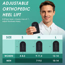 SQHT 4-Layer 1 Inch Adjustable Heel Lift, Orthopedic Lifts for Uneven Legs - Black — 7