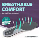 BraceAbility Plantar Fasciitis Insoles - Arch Support Orthotic Shoe Inserts for Women and Men, Achilles Tendonitis, Heel Spurs, High Arch Insoles, Foot Pain Support (S) — 4