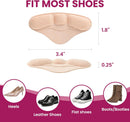 4-Pair Heel Grips Pads for Loose Shoes - Welnove Skin-Friendly Heel Liners for Back of Heel Protect, Prevent Blisters, Rubbing, Slipping - Shoe Inserts Fillers for Heel Pain Relief for Women Men — 2