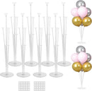 JOYYPOP 8 Sets Balloon Stand Kit For Table, Balloon Sticks with Base | Clear — 1