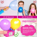IDAODAN Electric Balloon Pump, Portable Electric Balloon Blower Machine Inflator Air Pump for Party Decorations | Rose Red — 3