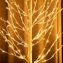 Birch Tree Lights,2 Pack 6 Feet Prelit White Artificial Christmas Trees,Birch Tree with LED Lights, Twinkling Twig Tree for Xmas Home Party Garden Indoor Outdoor Decor — 7