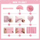 Light Pink Happy Birthday Party Decorations for Women Girls — 7