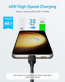 Anker USB C to USB C Cable, Type C Fast Charging Cord (3FT,2Pack,Black) 2