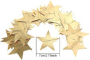Glitter Star Garland Banner Decoration, 130 Feet Bright Star Hanging Bunting Banner Backdrop for Engagement Wedding Baby Shower Birthday Christmas Party Decor (Gold) — 2