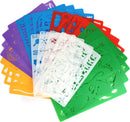 Stencil Drawing Kit for Kids, 25 Pcs Plastic Drawing Stencils with 400+ Shapes, Great Birthday Gift for Boy Girl — 1