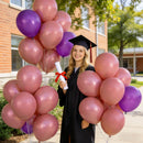 110pcs Dusty Pink Balloon 12 Inch, Brush Pink Latex Balloons for Birthday Party Baby Shower Wedding(with 2 Ribbons). | 12inch(normal) | A07-dusty Pink — 6