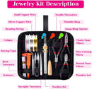 shynek 1857 Pcs Jewelry Making Supplies Kit for Adults, Jewelry Making Tools with Earring Hooks, Findings, Wires,… — 2
