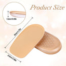 1/2 Inch Heel Lifts for Leg Length Discrepancy Gel Height Increasing Insoles Soft Shoe Lifts for Women Men Uneven Legs Comfort Half Foot Insoles for Heel Pain - Brown — 3