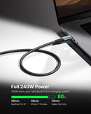 INIU 240W USB C to USB C Cable, [6.6ft+6.6ft] Fast Charging Type C Cord photo 2