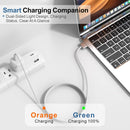 140W USB-C to Magnetic 3 Cable 6.6ft, for MacBook Pro/Air M2-M5, White 2