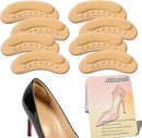 4D Heel Grip Pads for Too Big Shoes, Reduce Rubbing, Enhance Fit & Comfort - Beige | 4 - Pairs — 1