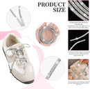 Rhinestone Shoe Laces,Rhinestone Laces for Sneakers,Crystal Shoe Lace for Sneakers,Crystal Shoes Lace for Sweatpant | Transparent Crystal | Quantity: 2 Pcs — 4