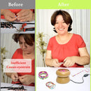 Xmada Electric Bead Spinner - Clay Bead Spinner with 2PC Beading Needles and Seed Beads, Waist Beads Kit, Bead… — 2