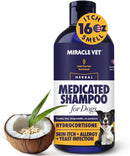 Miracle Vet Medicated Dog Shampoo for Itchy Skin Relief - Antifungal for Dog Allergy Relief, Yeast Infection, Hot Spot & Dry Skin Anti-Itch Treatment Wash - Hydrocortisone (16 oz) — 1