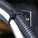 XHF 3/4" Strong Back-Glue Self Adhesive Black Cable Zip Tie Mounts 100pcs with 8" Zip Ties, Screws, UV Protection Outdoor Sticky Wire Fasteners Cable Clips Management Anchors Organizer Holders Squares photo 5