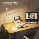Lepro Small Desk Lamp with Clamp, LED Reading Lamps, 460LM, 5W, White — 5