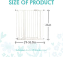 Regalo Safety 36" Extra Tall Baby Gate, Bottom of Stairs & Doorways