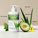60% Urea Cream with 2% Salicylic Acid, Urea Cream 60 Percent for Feet & Hands, Maximum Strength Moisturizer Foot Lotion for Dry Cracked Heels Feet Knees Elbows Hands, Callus Remover, 10.1 fl oz — 4
