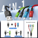 4 in 1 Multi Charging Cable, 2 Pack 5FT Charging Cords for Multiple Devices 3