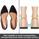 BraceAbility Medial & Lateral Heel Wedge Silicone Insoles (Pair) - Supination & Pronation Corrective Adhesive Shoe Inserts for Foot Alignment, Knock Knee Pain, Bow Legs, Osteoarthritis — 4