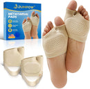 JUMPOW Metatarsal Pads,2 Pairs Nonslip Ball of Foot Pain Relief Cushions,L 1