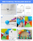 TekXYZ Balloon Arch Stand Kit, 10 x 7.5FT Adjustable Arch Frame for Party — 6
