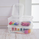 Sterilite Rectangular Large FlipTop, Clear Plastic Storage Box, 6-Pack — 7