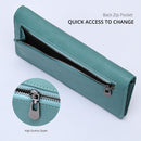 Alldaily Ultra Slim Thin Women Wallet RFID Blocking Credit Card Holder Bifold Long Ladies Billfold (Purist Blue) — 4