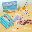 Pacocoast Small Watercolor Sketchbook 5.5"x8.5", 30 Sheets 140lb/300gsm | Teal — 5
