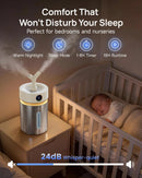 Feekaa Stainless Steel Humidifier, 4L/1Gal Cool Mist Humidifiers for Bedroom,…