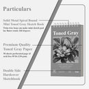 Fuxi Toned Gray Sketchbook, 2-Pack - 5.5" x 8.5", | 85lb/130gsm Charcoal Drawing Paper, 50 Sheets Per Pad. | 5.5" x 8.5" (Pack of 2) — 3